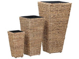Raised Beds 3 pcs Water Hyacinth Brown 45568