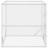 Outdoor Dog Kennel Silver 2x2x2 m Galvanised Steel 153674