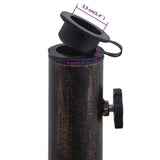 Umbrella Base Black and Bronze 9 kg 40 cm Cast Iron 47865