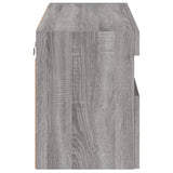 TV Wall Cabinet with LED Lights Grey Sonoma 80x30x40 cm 837207