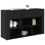 Sideboard Black Oak 100 x 30 x 59.5 cm Engineered Wood 881149
