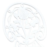 Garden Bistro Set 3 pcs White Aluminium 42002388