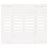 Wall Headboard White 146x3x91.5 cm Solid Wood Pine 824684