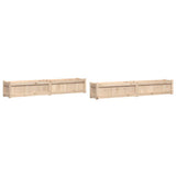Garden Planters 2 pcs Solid Wood Pine 837495