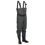 ZNTS Chest Waders with Boots and Belt Dark Green Size 39 4016991