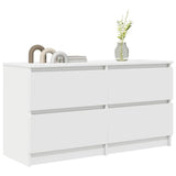 TV Cabinet White 100x35x54 cm Engineered Wood 861796