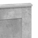 Headboard with Headboard Concrete Grey 135 cm Engineered Wood 887460