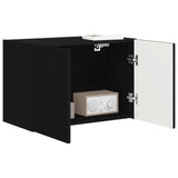 TV Wall Cabinet 59.5 x 31 x 40 cm Black Engineered Wood 892331