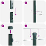 Fence Post Other 26 pcs Green 3.2 x 3.2 x 200 cm Steel 3350123