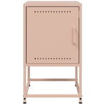 ZNTS Bedside Cabinets 2 pcs Pink 36x39x60.5 cm Steel 846449