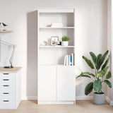 Highboard White 70x35x180 cm Engineered Wood 3328471
