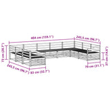 Outdoor Sofa Set 9 pcs Natural Solid Acacia Wood 3374144