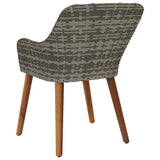 Garden Chair 2 pcs Grey 62.5 x 55 x 82 cm Poly Rattan 42006214
