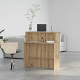 Reception Desk Artisan Oak 100x50x103.5 cm Engineered Wood 859032
