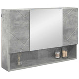 Mirror Cabinet Concrete Grey 80 x 17 x 55 cm Engineered Wood 883357
