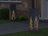 Solar LED Pathway Light 2 pcs Anthracite Cold Rolled Steel 879802