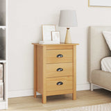 Bedside Cabinet with Drawer HILL Honey Brown 46 x 35 x 65 cm 42025029