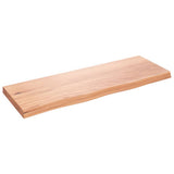 Wall Shelf Light Brown 80x30x cm Treated Solid Wood Oak 363663