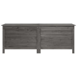 Garden Storage Box Anthracite 150x50x56.5 cm Solid Wood Fir 364758