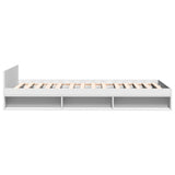 Bed Frame with Drawer without Mattress White 100x200 cm 3280790