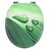 Soft-Close Toilet Seat 2 pcs Green Drop 44 x 38 cm MDF board 3414544