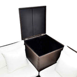 Patio Furniture Brown PE rattan Medium Removable Covers 42988