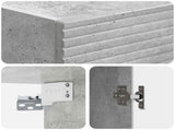 Cabinet Set 2 pcs Concrete Grey 33 x 34.5 x 90 cm 3416649