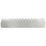 Lawn Edgings 30 pcs Silver 103 x 0.05 x 22 cm Galvanised Steel 874761