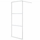 Walk-in Shower Wall Silver 80x195 cm Clear ESG Glass 152115