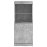 Sideboard with LED Lights Concrete Grey 41x37x100 cm 836689