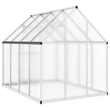 Greenhouse with Base Frame Silver 224x169x195 cm Aluminium 4005834