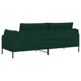 3-Seater Sofa Dark Green 222 x 81 x 89 cm Velvet 42048644