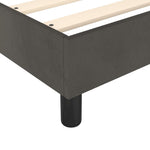 Box Spring Bed Frame Dark Grey 90x200 cm Velvet 3120749