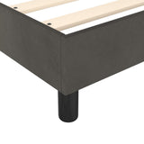 Box Spring Bed Frame Dark Grey 90x200 cm Velvet 3120749