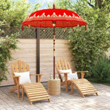 Balinese Parasol Red x 260 cm Cotton and Wood 42006458