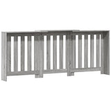 ZNTS Radiator Cover Grey Sonoma 205x21.5x83.5 cm Engineered Wood 852767