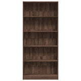Bookcase Brown Oak 80x24x176 cm Engineered Wood 857859