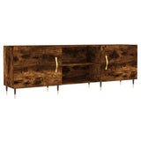TV Cabinet Smoked Oak 150x30x50 cm Engineered Wood 829081