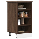 Bottom Cabinet Riga Brown Oak 40x44.5x81.5 cm Engineered Wood 854208