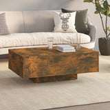 Coffee Table Smoked Oak 85x55x31 cm Engineered Wood 815759