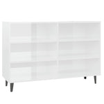 Sideboard High Gloss White 103.5x35x70 cm Engineered Wood 806046