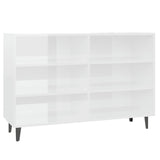 Sideboard High Gloss White 103.5x35x70 cm Engineered Wood 806046