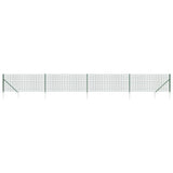 Wire Mesh Fence with Spike Anchors Green 1x10 m 154113