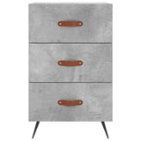 Bedside Cabinet Concrete Grey 40x40x66 cm Engineered Wood 827632
