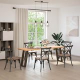 Console Table Legs U-Shaped 2 pcs Natural Steel 38x cm Steel 4012783