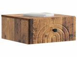 Wall-Mounted Bedside Cabinet 2 pcs Old Wood 33 x 34.5 x 20 cm 898102