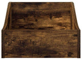 LP Record Box 2 pcs Smoked Oak 37 x 33 x 32 cm Engineered Wood 8012771