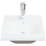 4 Piece Bathroom Furniture Set Concrete Grey Engineered Wood 3324898