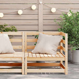 Garden Corner Sofa Solid Wood Pine 805660