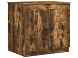Bathroom Furniture Set Smoked Oak Engineered Wood 3404236